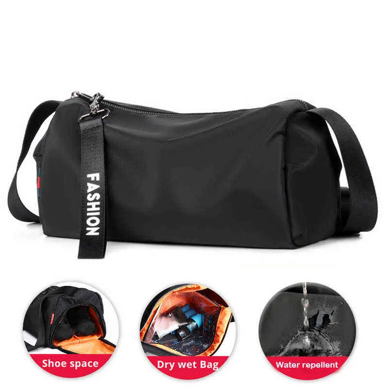 Borse da palestra per uomo per allenamento fitness Borsa sportiva da viaggio all'aperto Multifunzione Borsa da viaggio asciutta e bagnata Borsa da viaggio breve S / L / XL Y1227