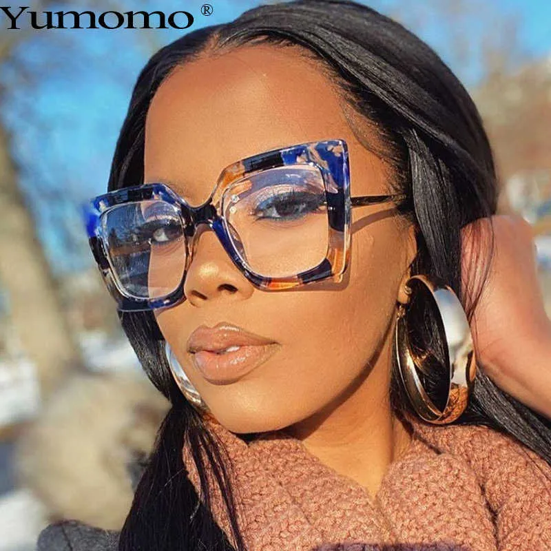 2024 Lunettes Carrees Transparentes Cadre De Spectacle Transparent Anti Bleu Unisexe Du 6 93 DHgate