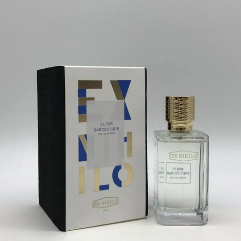 Nieuwste nieuwe spray Spray Mannen Vrouwen parfum Fleur Narcotique EX NIHILO Parijs 100 ml Geuren Eau De Parfum Langdurige Goede Geur Keulen Hoge Kwaliteit Snelle Verzending