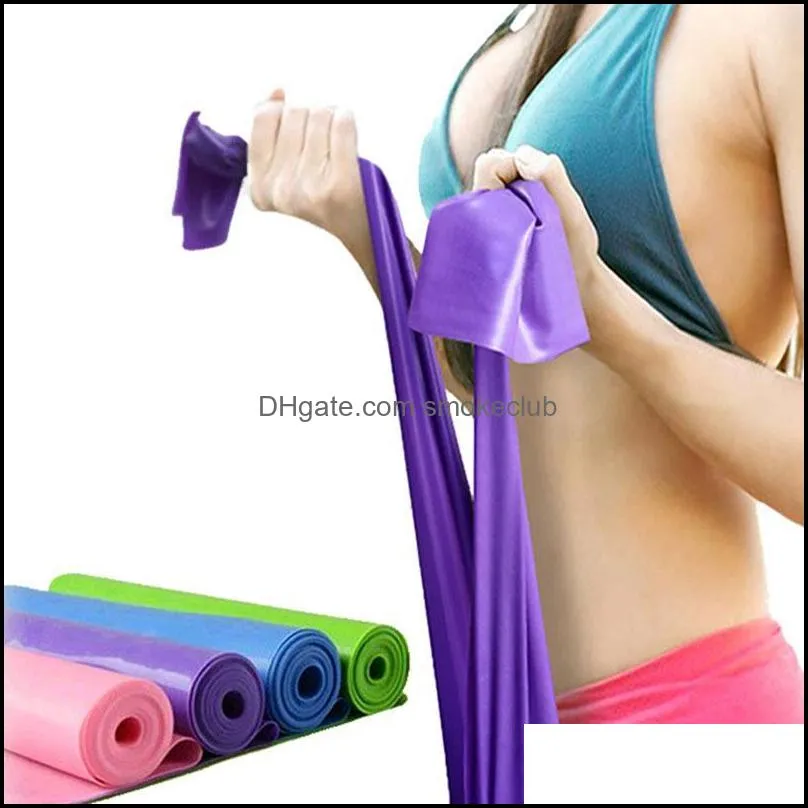 Resistance Equipments Supplies Sports & Outdoorsresistance Bands Fitness Workout Rubber Elastic Band For Sport Yoga Exercise Stretch Trainin