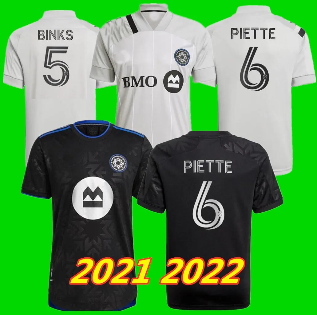 2021 2022 Club de Foot Montréal Home Away CF Montreal Soccer Jerseys Auswirkungen 21 22 weg Wanyama Mihailovic Piette Quioto MLS Football Shirt