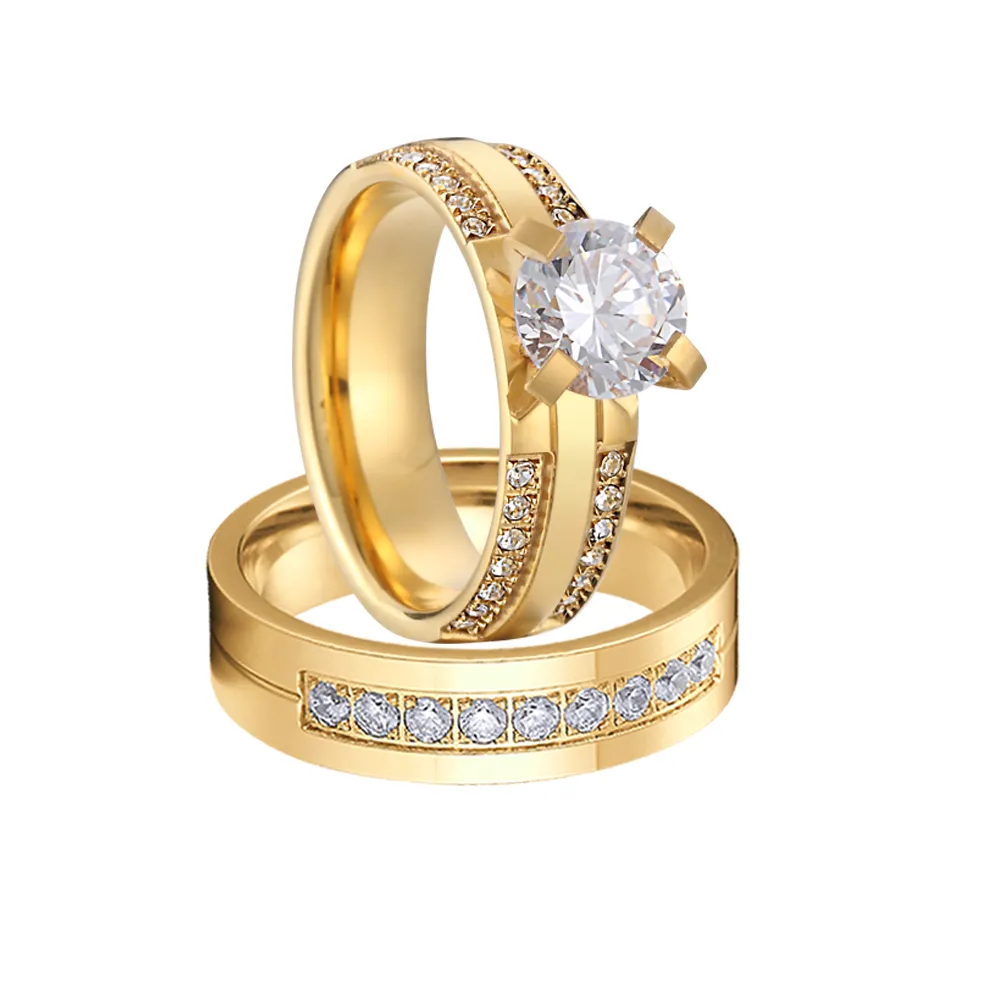 Anillos de matrimonio 3 piezas cheap