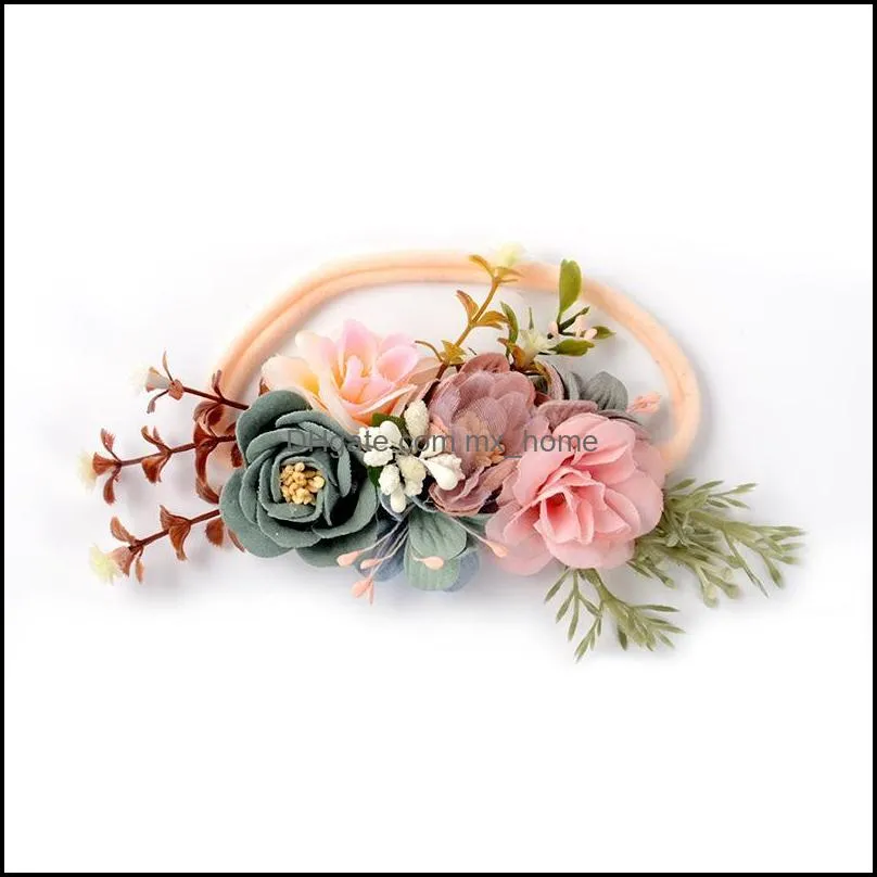 Hair Accessories Children`s Head Flower Headband Headdress Simulation Baby Hairband Mori Girl  Pastoral Style Party