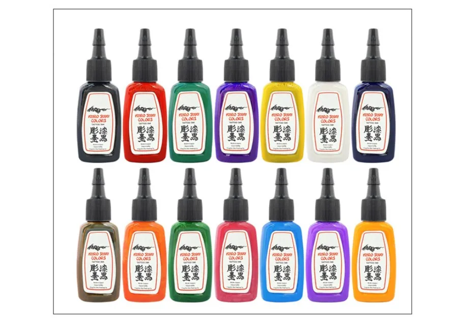 Wholesale Tattoo ink Supplies 15ml 14 Colors 1/2 OZ High Quality
