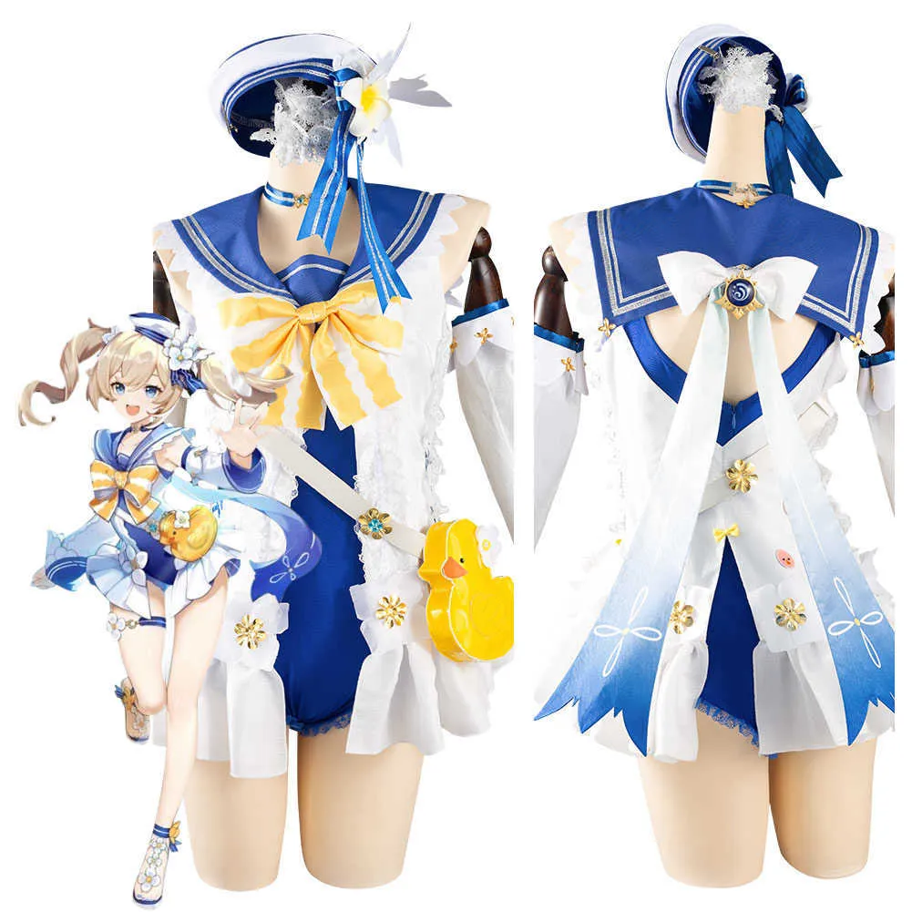 Genshin Impact Barbara Cosplay Cosplay Outfits Jurk Halloween Carnival Suit Y0903