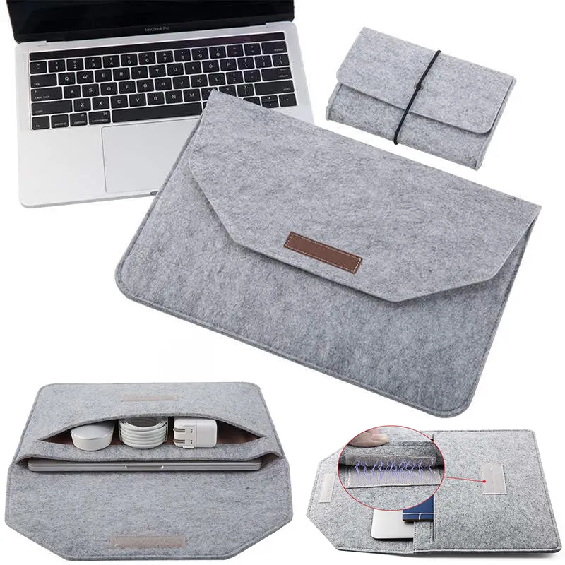 2021 Laptop Sleeve Bag 13 14 15.4 15.6 16 tum för MacBook Air Pro 13.3 för Huawei Honor MagicBook MateBook Notebook Case