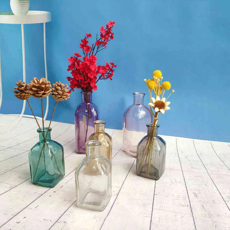 Bottiglia decorativa in vetro colorato, Bottiglia di vetro
