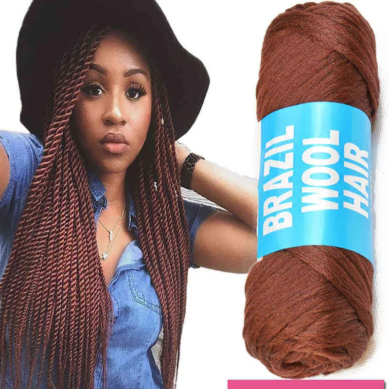 Brazilian Wool Hair Worsted Weight Yarn Ply For Braiding, Wig Wigs, And  Artificial Fling Bundles Wholesale Hair Attachment Knitting Y211129 From  Mengqiqi05, $15.72