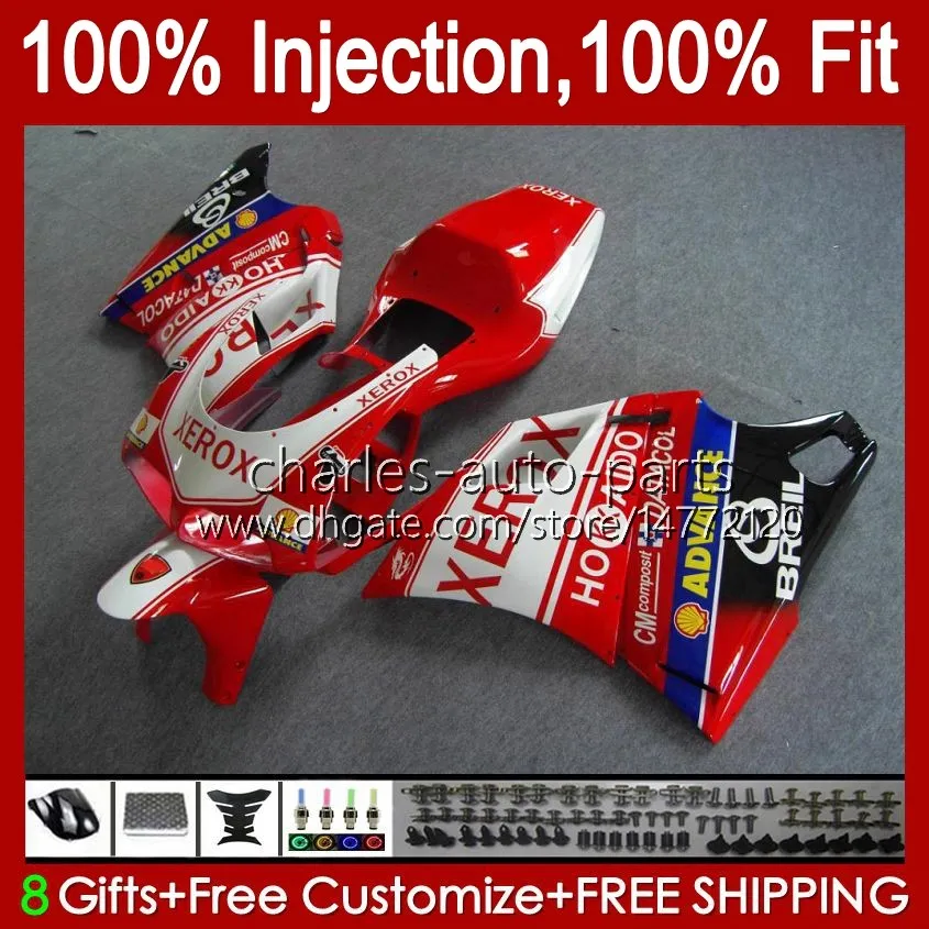 Injection Fairings For DUCATI 748 853 916 996 998 S R 94 95 96 97 98 42No.68 748R Red blk new 853R 916R 996R 998R 94-02 748S 853S 916S 996S 998S 1999 2000 2001 2002 OEM Body