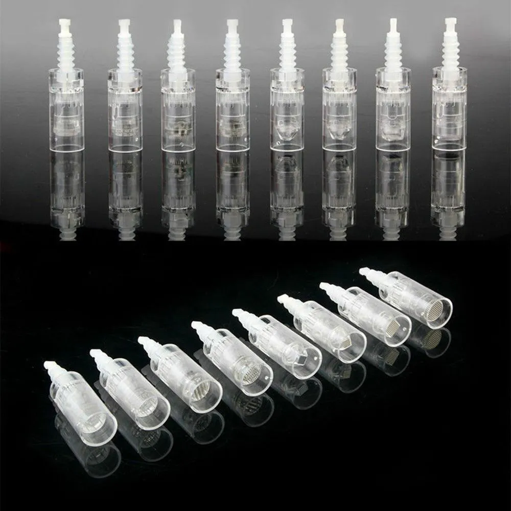 1 / 3 / 5 / 7 / 9 / 12 / 36 / 42 / Nano Pins 전기 자동 Derma MicroNeedle 박사 Dermapen 용 바늘 카트리지