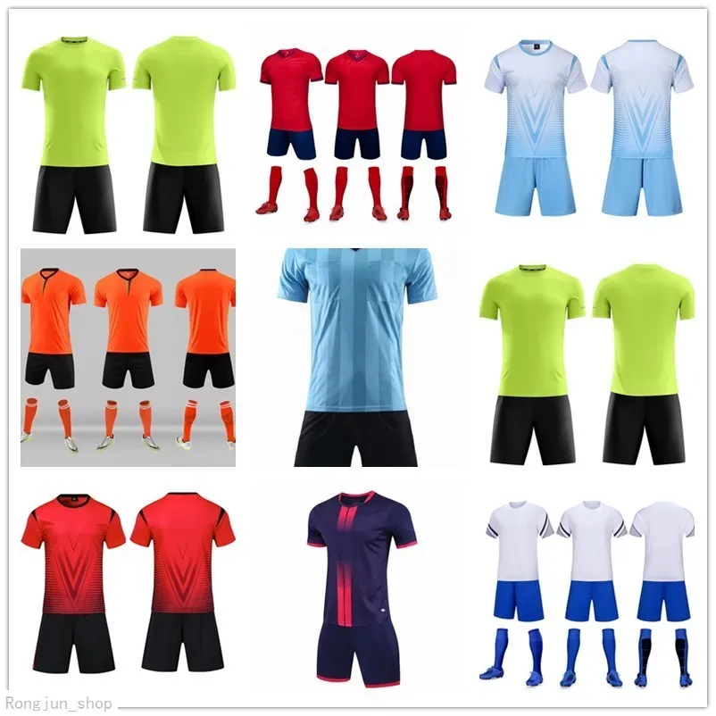 1656778shion 11 Team blank Jerseys Sets, custom ,Training Soccer Wears Short sleeve Running With Shorts 022627