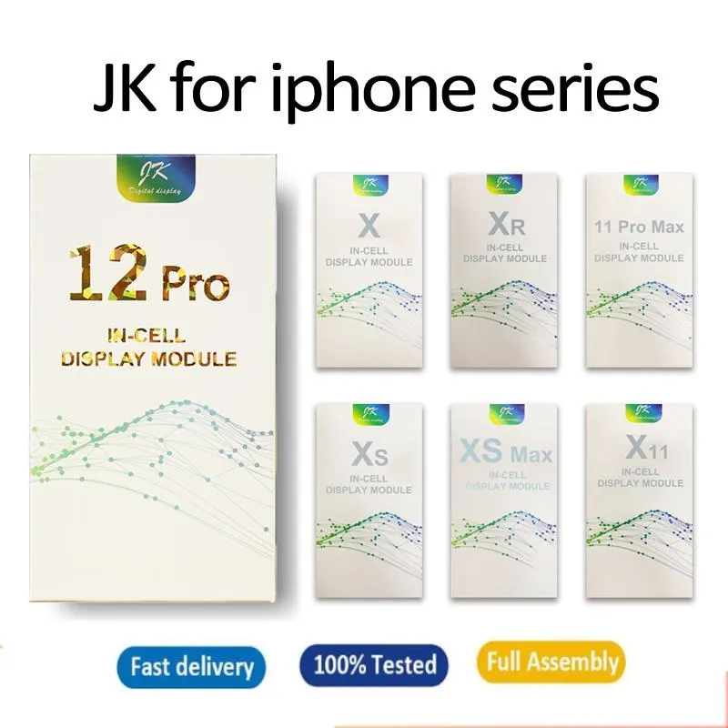 Per JK IHONE X TOUCH PANNELLI LCD Utilizzati per riparare il display del telefono Opzioni di più qualità Digitizer Sostituzione Assembly Schermi LCD