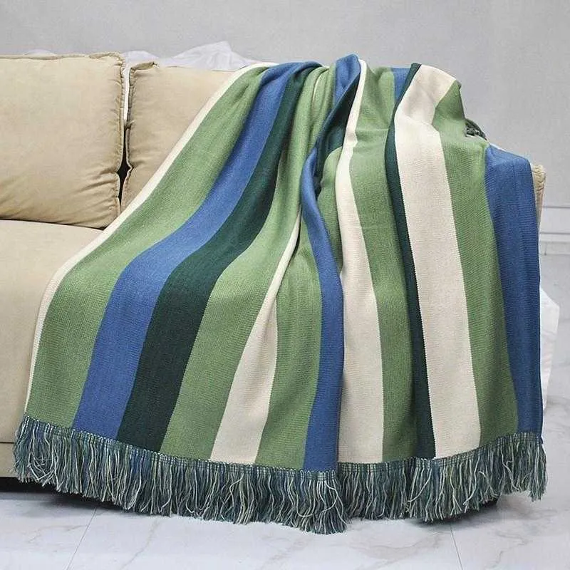 Nordic Style Knitted Bed Blanket Sofa Wool Cover Blankets Tapestry Nap Shawl Air Conditioning Quilt 150*220CM