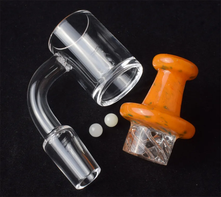 Roken Accessoires Quartz Banger Nail met Carb Cap Terp Pearl 10mm 14mm 18mm Male Vrouw 90 ° 45 ° voor waterbong