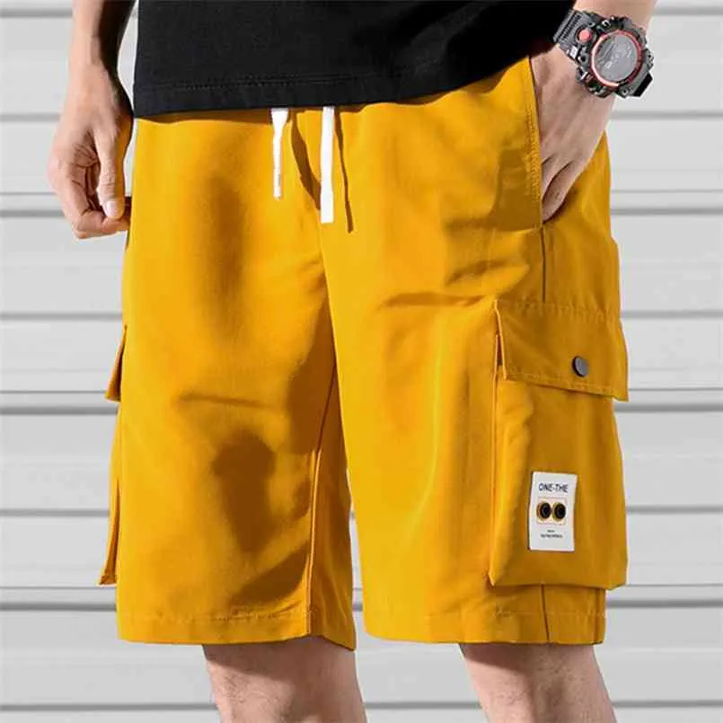 Pantaloncini cargo estivi taglie forti Uomo streetwear Hip Hop Baggy Jogger Pantaloni corti casual maschili 210716