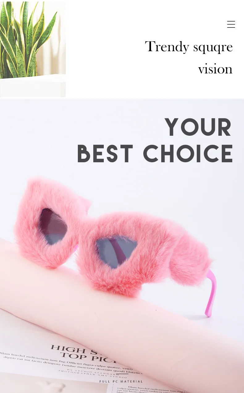 Fuzzy Cat Eye 2000s Sunglasses For Women Designer... From Fanyao, $8.71 ...