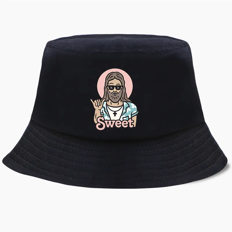 Jesus Sweet Funny Faith Panama Cap Men Women Bucket Hat Fishing