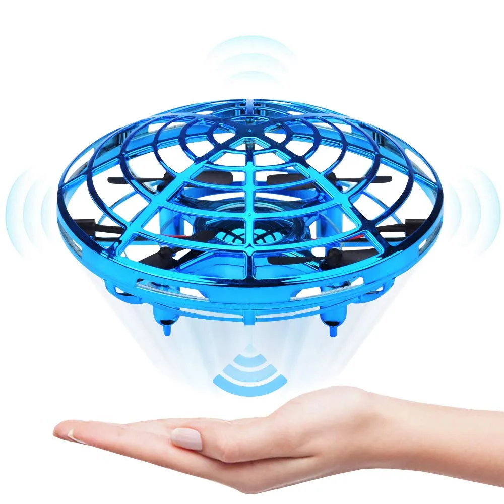 Fidget Toys 미니 헬리콥터 UFO RC/전자 드론 게임 Fidget Ring 손 감지 항공기 모델 Quadcopter flayaball Small drohne 어린이를위한 참신