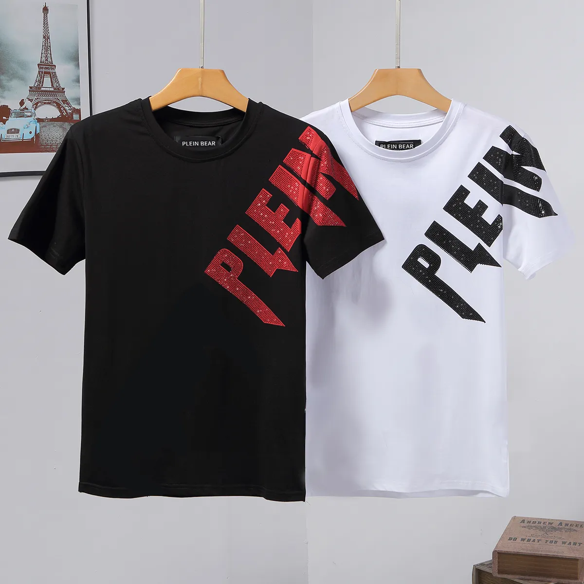 PLEIN BEER T-SHIRT Mens Designer T-shirts Strass Schedel Mannen T-shirts Klassieke Hoge Kwaliteit Hip Hop Streetwear Tshirt Casual Top Tees PB 16216