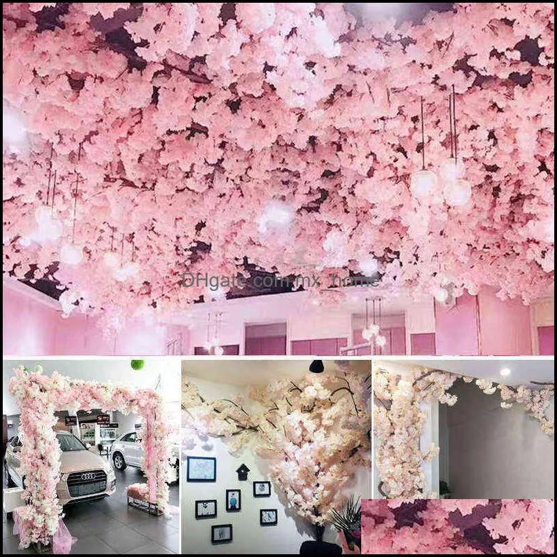 장식 꽃 화환 축제 파티 용품 홈 가든 kunstmatige 체리 세트 Maaltijd Rotoan Bruiloft Wanddecoratie Bloem 실내 WO