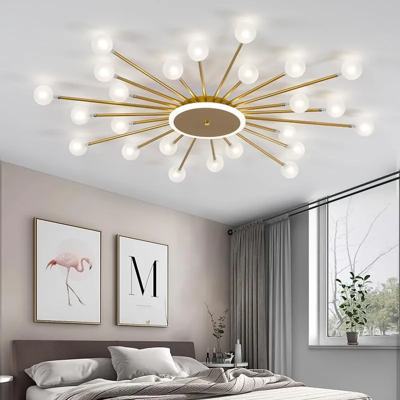 Deckenleuchten Moderne Glaslampe LED Wohnzimmer Esszimmer Schlafzimmer Hall Beleuchtung Nordic G4 Milchweiß