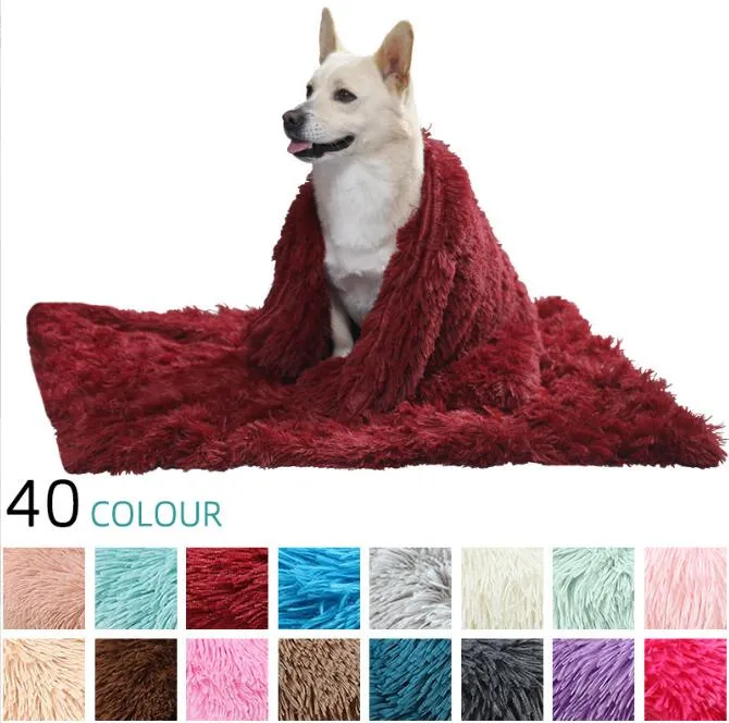 Extra Warm Pet Blanket for Dog Cat Kennels Long Fur Plush Cover for Puppy Furry Throw Fluffy Fuzzy Kitten on Bed Couch Car Seat Sleep Mat