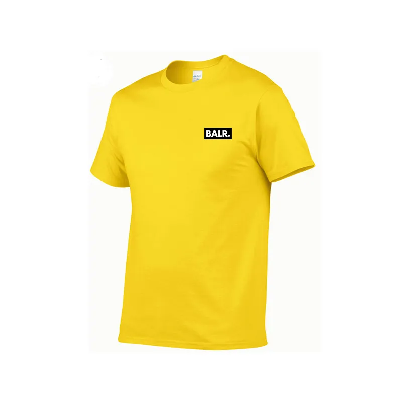 2020 Designer neue Herren Casual T-Shirt Damenmode Sommer T-Shirt BALR Briefmuster Druck Herren Baumwolle Kurzarm atmungsaktiv zu
