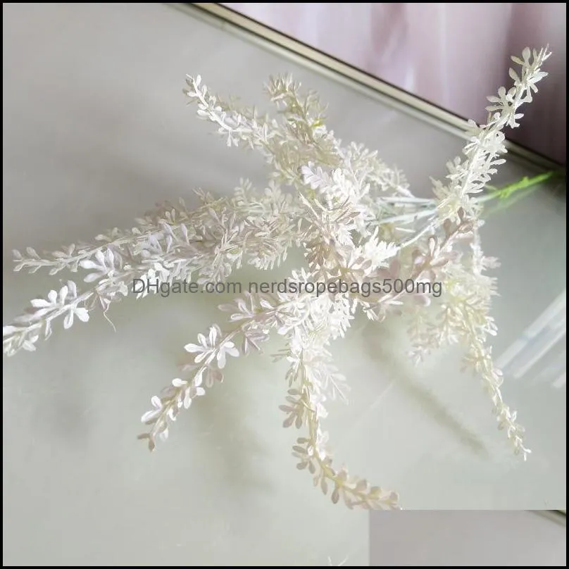 Decorative Flowers & Wreaths Artificial Milan Grass Simulation Ferns Plant For DIY Home Wedding Christmas Decoration