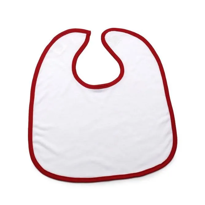 Dye sublimation transfer single side bibs Kitchen Tools polyester and one-side cotton baby bib saliva towel