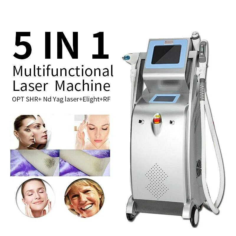 2022 New entwickelte IPL Laser Haarentfernung Nd Yag Laser Tattoo Entfernungsmaschine RF Faceling Elight Opt HR IPL