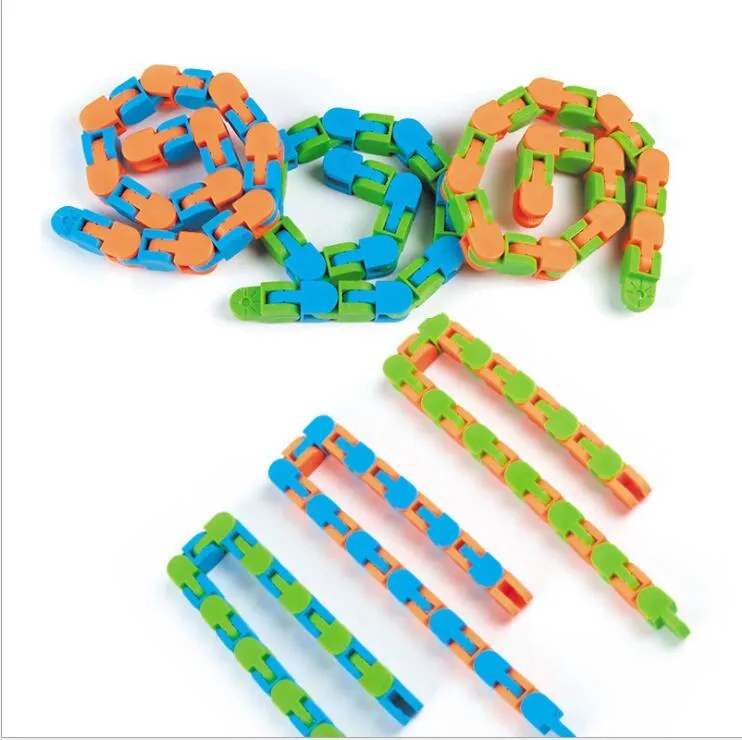 Neliblu 6 Sensory Fidget Snake Cube Twist Puzzles Toys for Kids ー Stocking Fidget Snake Neliblu Wacky Tracks 6-Pack Sensory Fidget Toys