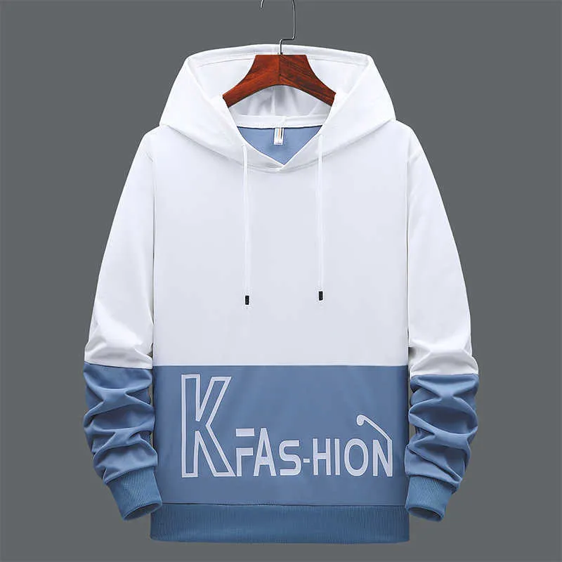 Mens Spring And Summer Hoodies Casual Mens Sports Hoodies Trendy Mens Loose  V Neck Student Jacket Pullover Hooded Teenagers 210924 From 14,94 €