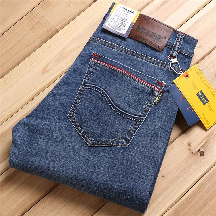 SMihono Men's Jeans Denim Pants Elastic Waist Fashion Cozy Daily Trousers  Soft Striped Zipper Denim Hole Vintage Comfy Lounge Casual Solid Color Full  Length Pants Jeans with Pocket Male Blue - Walmart.com