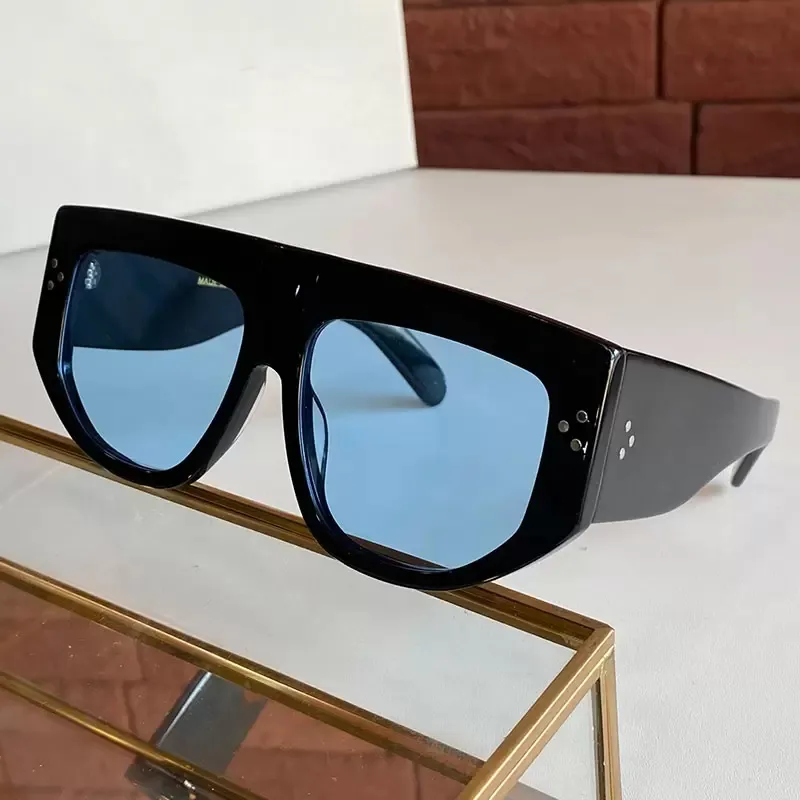 Erkekler ve Kadınlar için Güneş Gözlüğü Tasarımcı Yaz Tarzı 4S105 Anti-Ultraviyole Retro Plaka Kare Tam Çerçeve Moda Rastgele Kutu