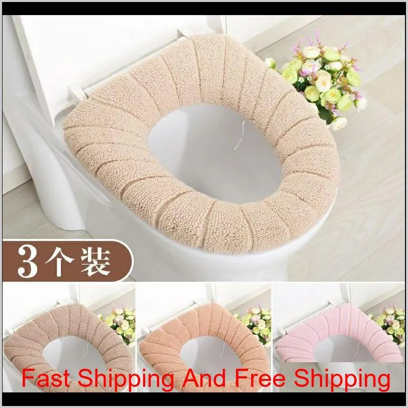 hot fashion multi-color optional colorful strip toilet seat rainbow coral velvet toilet seat wcw363