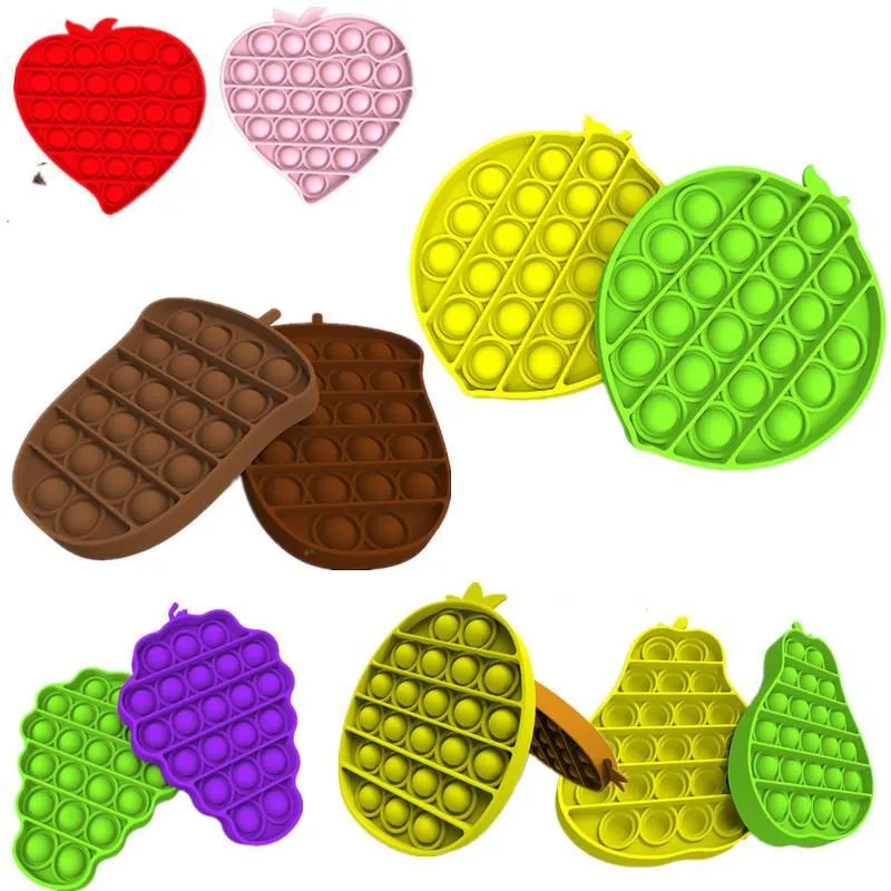 6 Fruit Shapes Pop It Fidget Toys Push Pops Bubble Sensory Toy Stress  Reliever Squishy Gel Bubbles Party Gifts Table Game Toys DHL Shipping From  Cinderelladress, $0.02