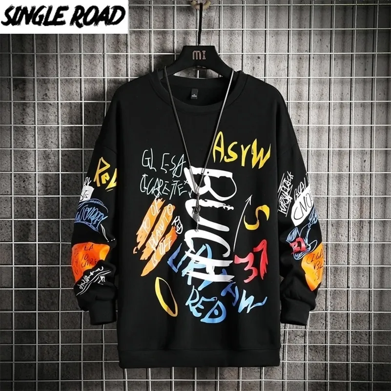 Save Big on Bulk Streetwear Sweatshirts Men SingleRoad Men's Graffiti  Hoodie Oversized Japanese Streetwear Graphic Sweatshirt Best Deals on  DHgate