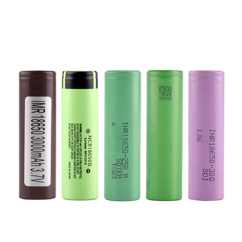 Batterie 18650 HG2 30Q VTC6 3000mAh NCR 3400mah 25R 2500mAh E Cig Mod, cellule Li-ion Rechargeable, vente en gros