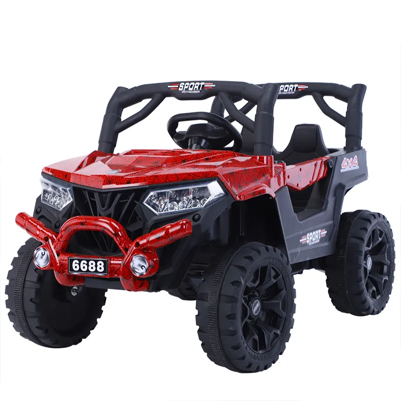 Carro elétrico infantil veículo off-road de quatro rodas carro de balanço duplo para bebês com veículos elétricos leves carros para crianças