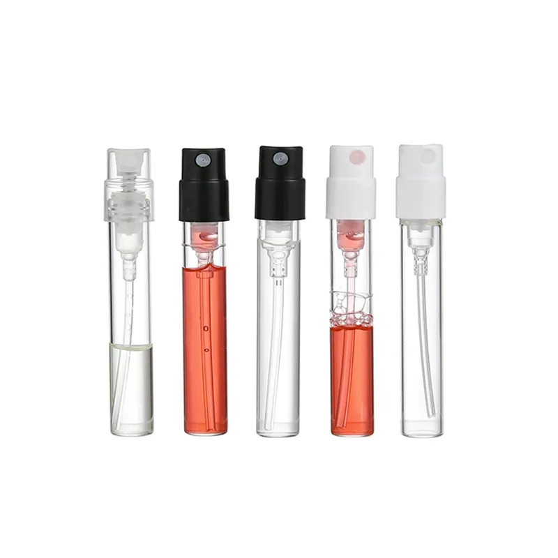 1.5ML 2ML 2.5ML Bayonet Glass Spray Perfume Bottles Travel Refillable Sample Vials Invisible Spring Pump Sprayer Fragrance Atomizer Portable Test