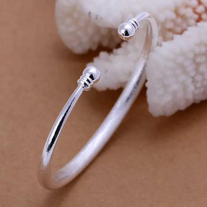 Hammered Silver Bangle Bracelet – RockHill Designs