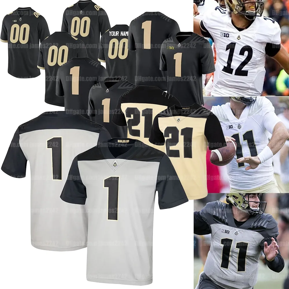 Custom Purdue Boilermakers Futebol Jersey College Drew Brees Jack Plummer David Bell George Aftis Rondale Moore Zander Horvath Payne