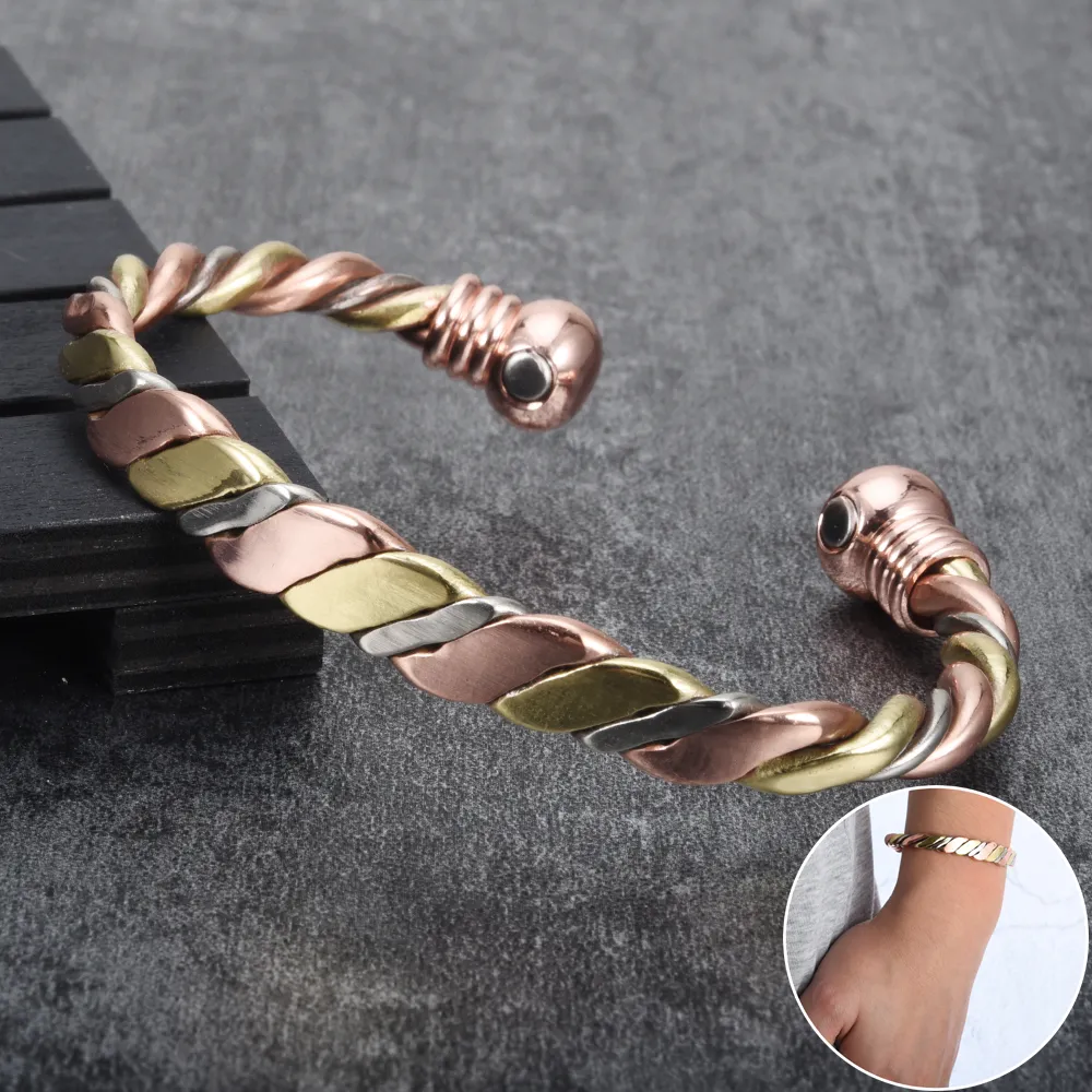 Bracelet magnétique cuivre Femme