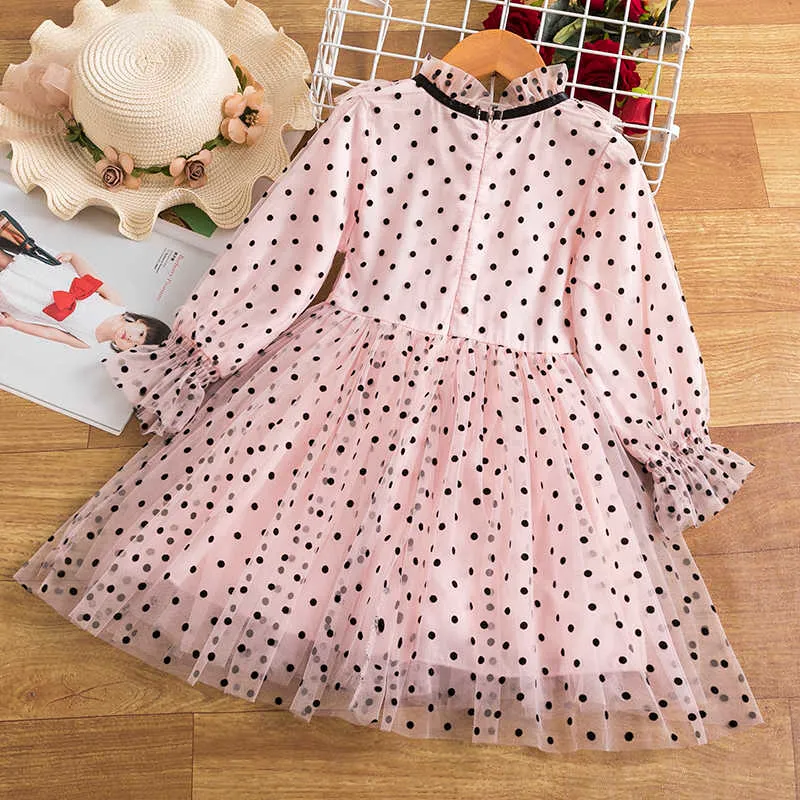 dresses for fall wedding guest Long sleeves patchwork kids girls fall twirl dresses – Yawoo Garment