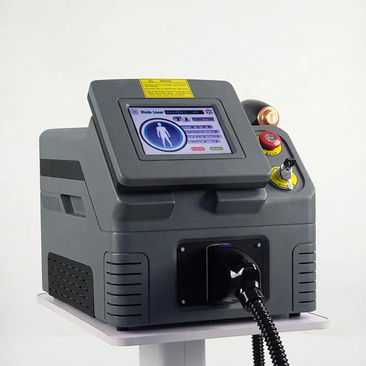 Dauerhafte Haarentfernung, klassische und günstigere tragbare Diodenlaser-Haarentfernungsmaschine 808 nm, DHL