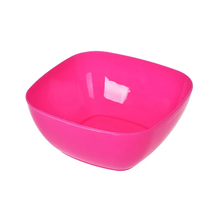 Wholesale Bowls Food Grade Plastic Square Salad Melon Fruit Plate Small Snack Candy Dish Dried Bowl ZWL183