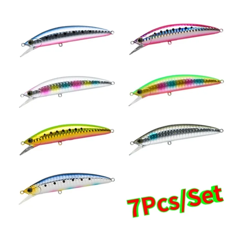 90mm 28g Minnow Fishing Lures SEA Bass Tuna Lure Crank Swimbait Japan