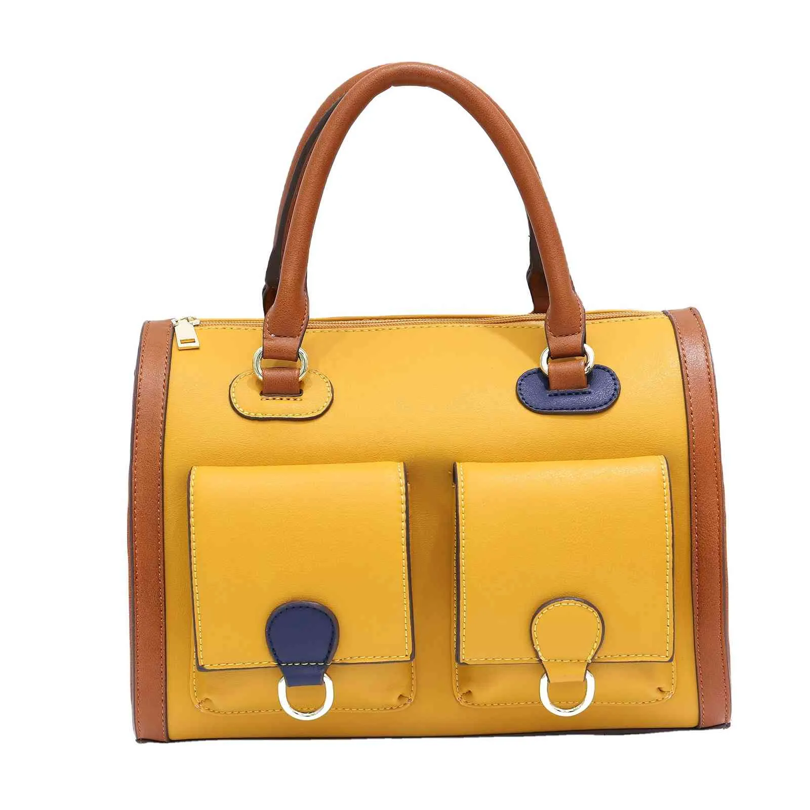 Одноместный ремешок стильные вешающие сумки для женщин искусственная кожаная подушка контрастные цвета сумки высокого качества сумка моды 32 см LADI Bagu8o0