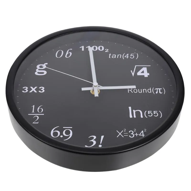 Otros relojes Accesorios 1pc Creativo Decoración matemática Reloj de pared Hogar Aula