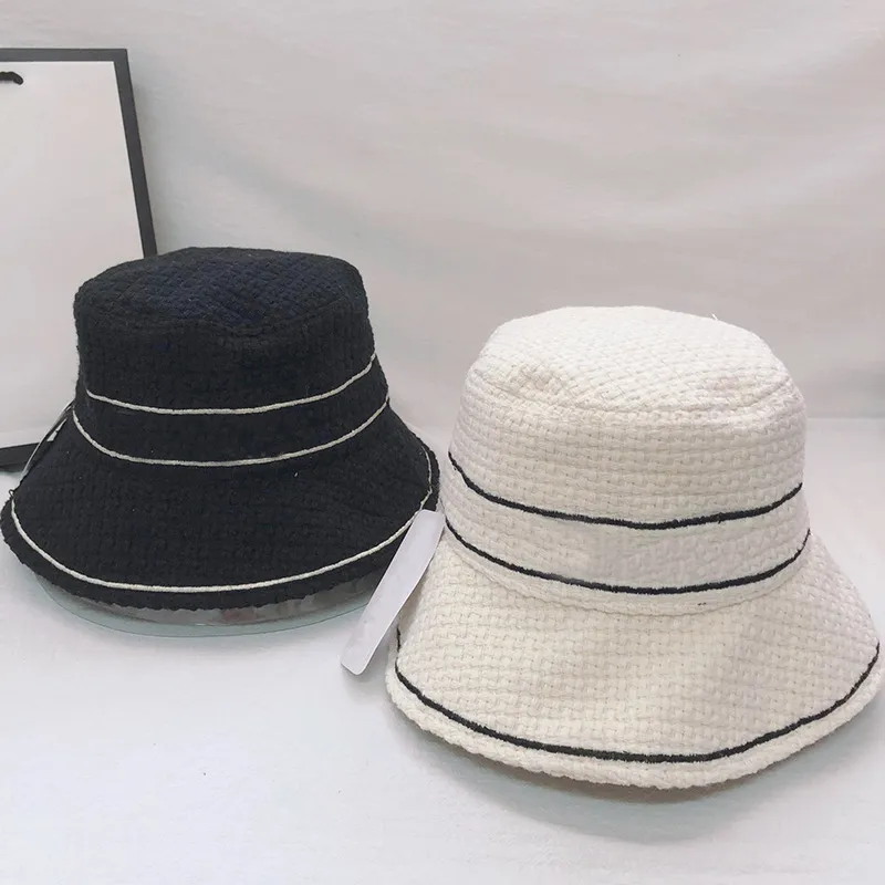 أزياء دلو قبعة قبعة للنساء الرجال قبعات البيسبول قبعة casquettes امرأة رجل الصياد الدلاء القبعات المرقعة عالية الجودة الخريف الشتاء واسعة بريم القبعات 2 ألوان